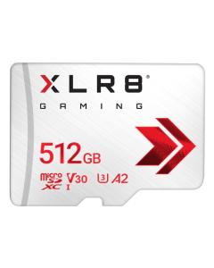 PNY XLR8 Gaming Class 10 U3 V30 microSDXC Flash Memory Card - 512GB