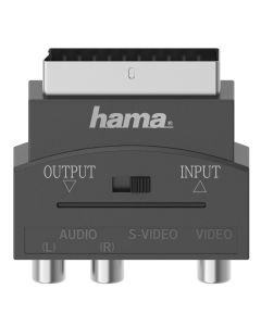 Hama 3 x RCA og S-Video scart-adapter