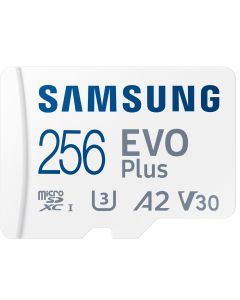 Samsung EVO Plus mikro SD hukommelseskort (256GB)