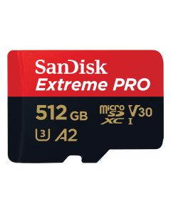 SanDisk MicroSDXC Extreme Pro 512 GB hukommelseskort
