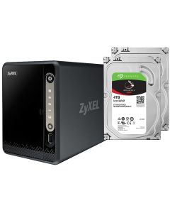 Zyxel NAS326 2-bay NAS + 2x 4 TB harddisk