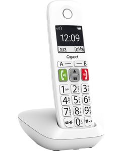 Gigaset Dect E290 trådløs telefon (hvid)