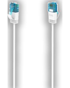 Hama Flexi-Slim Ethernet-kabel CAT 6a, 10 Gbps U/UTP 1,5m (hvid)