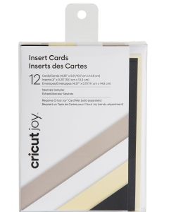 Cricut Joy A2 Neutrals indstikskort (12-pak)