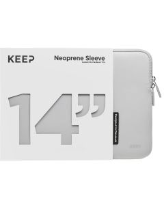 Keep 14" bærbar computer etui til MacBook (sølv)