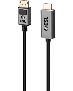 ESL Gaming DisplayPort til HDMI kabel  (2 m)