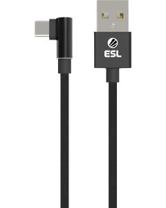 ESL USB til USB-C gaming kabel 1 m (sort)