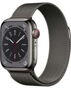 Apple Watch Series 8 41mm Cellular (graphite stainless steel / graphite milanese loop)