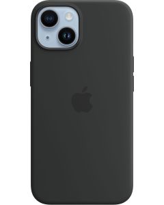 iPhone 14 silikone-etui med MagSafe (midnight)
