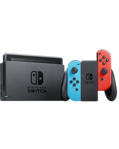 Nintendo Switch spillekonsol 2022 med neon Joy-Con controllers