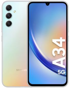 Samsung Galaxy A34 5G smartphone 6/128GB (sølv)