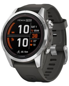 Garmin Fenix 7S Pro Solar smartwatch, 42mm (sølv)
