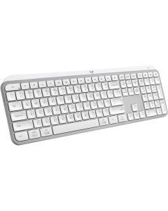 Logitech MX Keys S trådløst tastatur med håndledsstøtte (lysegrå)