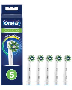 Oral-B Cross Action-tandbørstehoveder 321217 (5-pak, hvid)