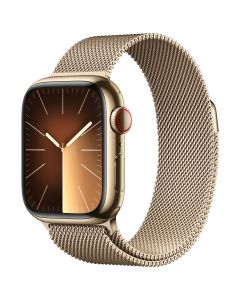 Apple Watch S9 45mm GPS+CEL (Gold Stainless/Gold Milanese Loop)