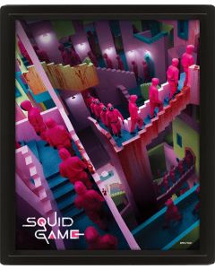Squid game (Crazy stairs) 3D lenticulær plakat