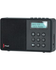 Pinell Micro bærbar digital radio (sort)
