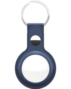 Keybudz lædernøglering til Apple AirTag (blå)