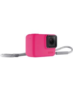 GoPro sleeve + nøglesnor (hot pink)