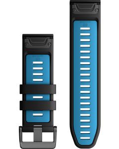 Garmin 26mm Quickfit Silicone rem (sort/blå)
