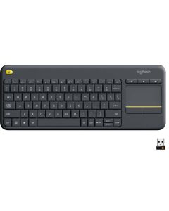 Logitech Wireless Touch tastatur K400 Plus (sort)