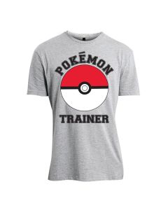 T-shirt Pokemon - Trainer - grå (L)