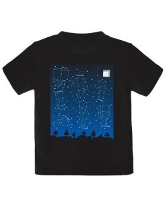 Børne t-shirt Minecraft - Constellations sort (5-6 år)