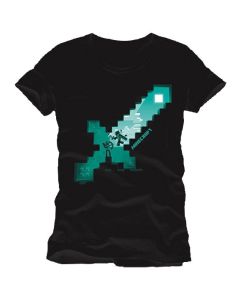 T-shirt Minecraft - Diamond Sword sort (M)