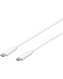 Sandstrøm USB-C kabel 1,2 m - hvid