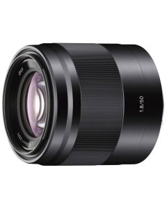 Sony SEL50F18 50 mm objektiv (sort)