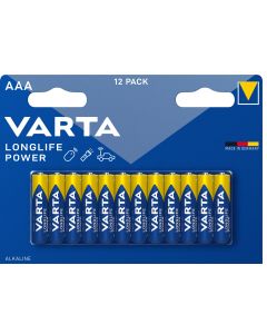 Varta Longlife Power AAA-batterier (12-pak)