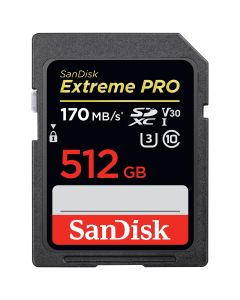 SanDisk SDXC Extreme Pro 512 GB hukommelseskort