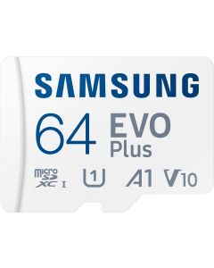 Samsung EVO Plus mikro SD hukommelseskort (64GB)