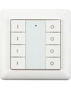 HeatIt Z-Push kontakt med 8 knapper (hvid)