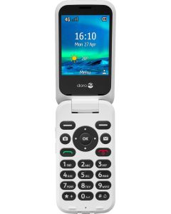 Doro 6821 mobiltelefon (sort/hvid)
