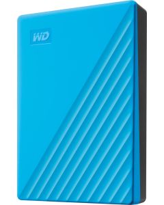 WD My Passport bærbar harddisk 4 TB (blå)