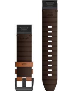 Garming 22mm QuickFit Læder urrem (brun)
