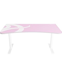 Arozzi Arena gaming skrivebord (white pink)