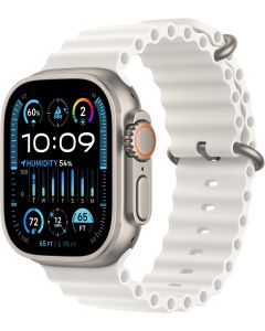 Apple Watch Ultra 2,49mm GPS+CEL Titanium (Hvid/hav-bånd)
