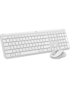 Logitech MK950 Slim Combo tastatur og mus (hvid)