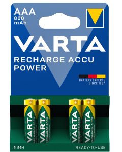 Varta Power AAA 800Mah-batterier (4-pak)